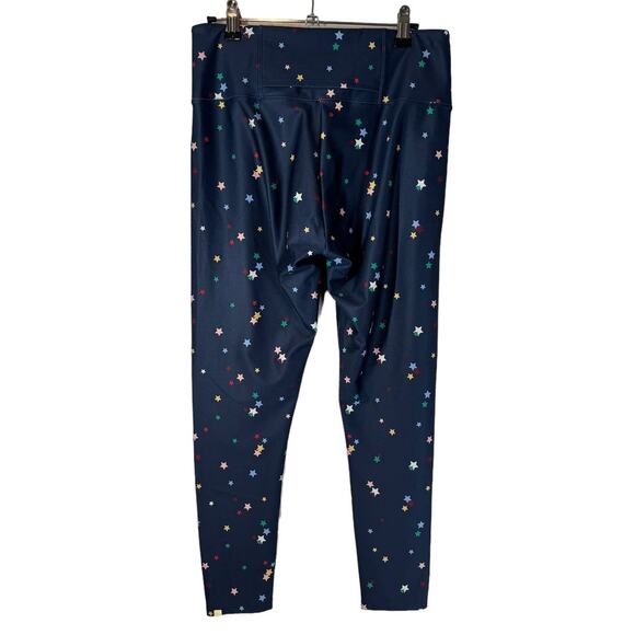 Summersalt Do It All High Rise 7/8 Leggings Deep Sea Blue Scatter Star Print 10 - Picture 9 of 11